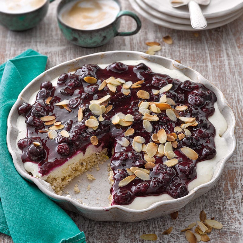 Marshmallow-Heidelbeer-Tarte