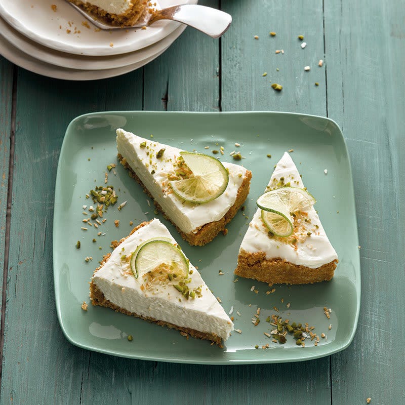 Limetten-Frischkäse-Torte