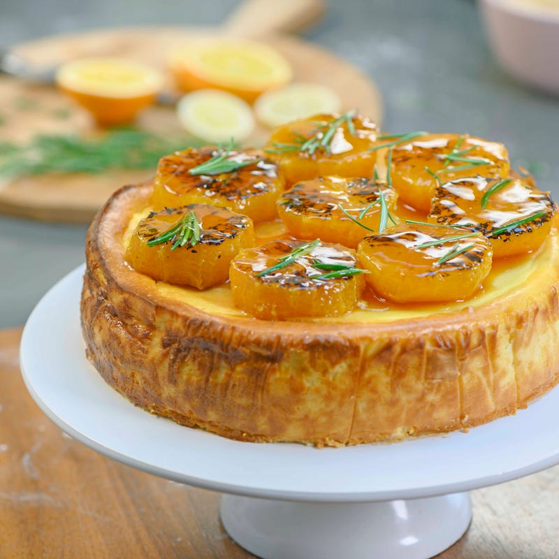 Foto van Ricotta-cheesecake met gekarameliseerde sinaasappels door WW