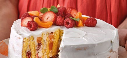 Gâteau fourré aux fruits
