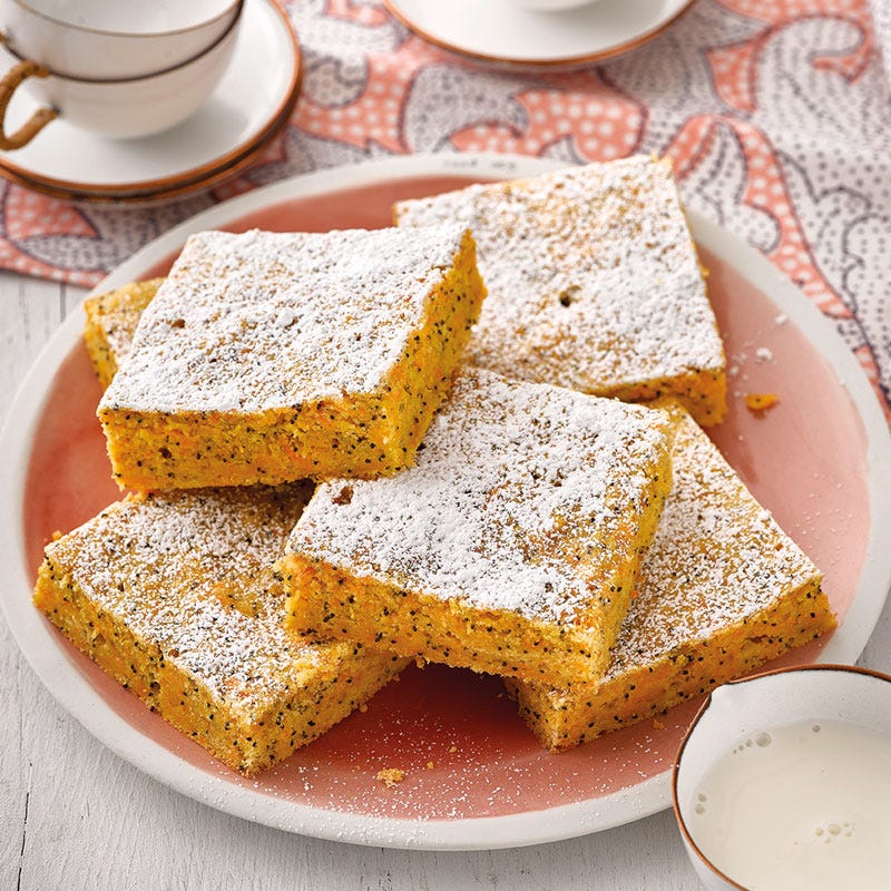 Karotten-Mohn-Schnitten