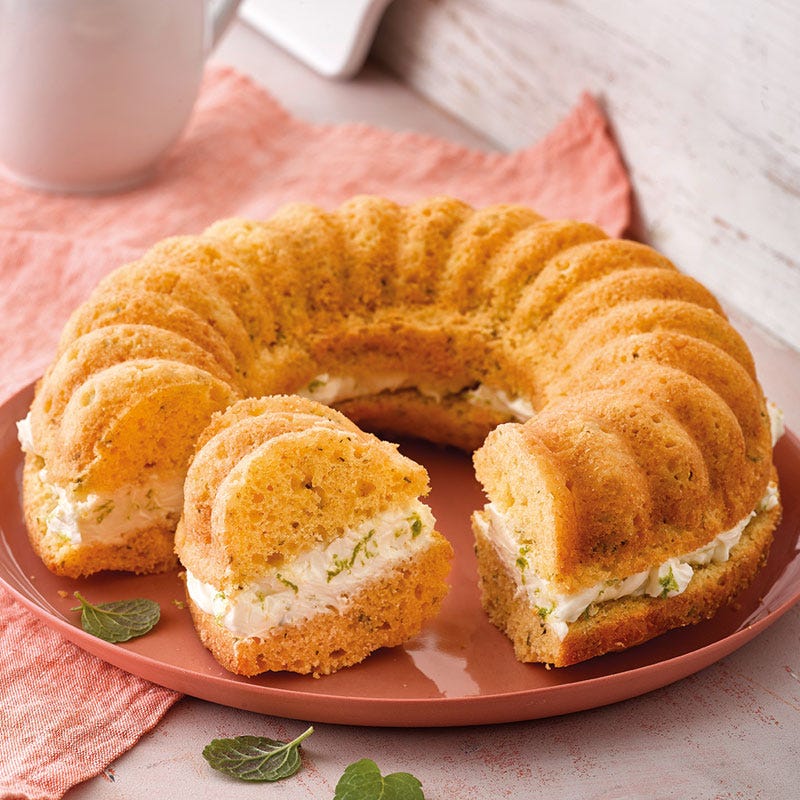 Mojito-Kranz mit Frischkäsefüllung