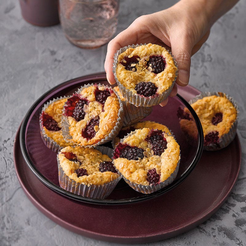 Vegane Brombeermuffins