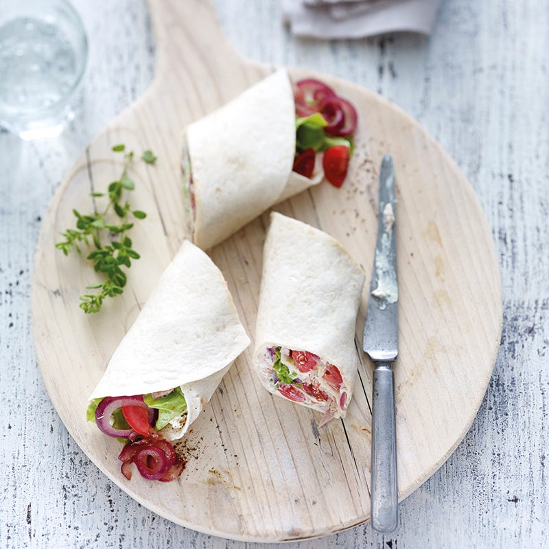 Foto van Tonijnwrap met gekarameliseerde ui door WW