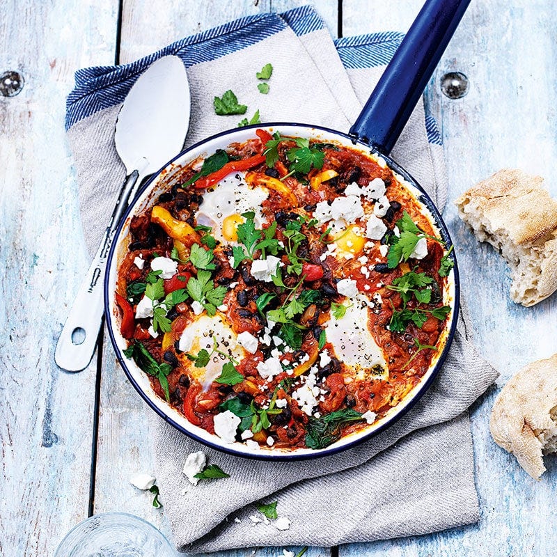 Black bean shakshuka