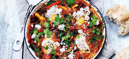 Black bean shakshuka