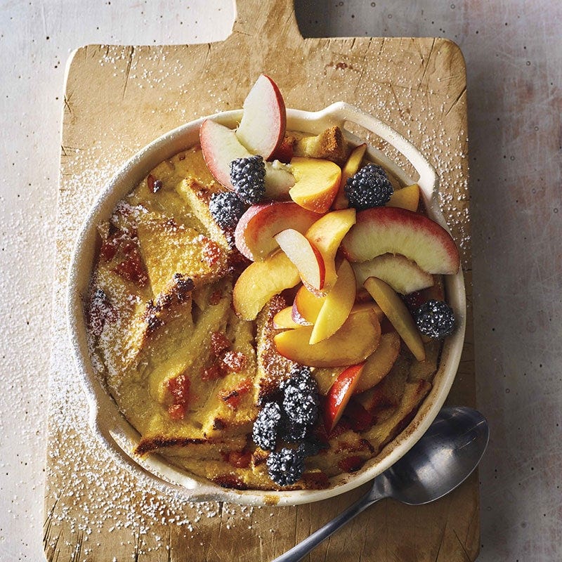 Fruit & cinnamon bread pudding