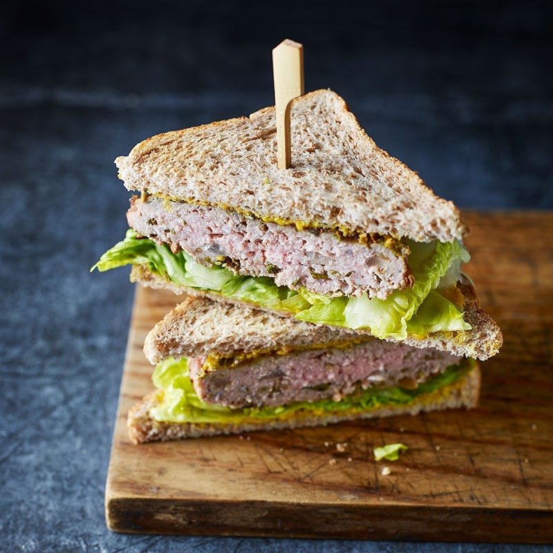 Rosemary and thyme pork sandwich