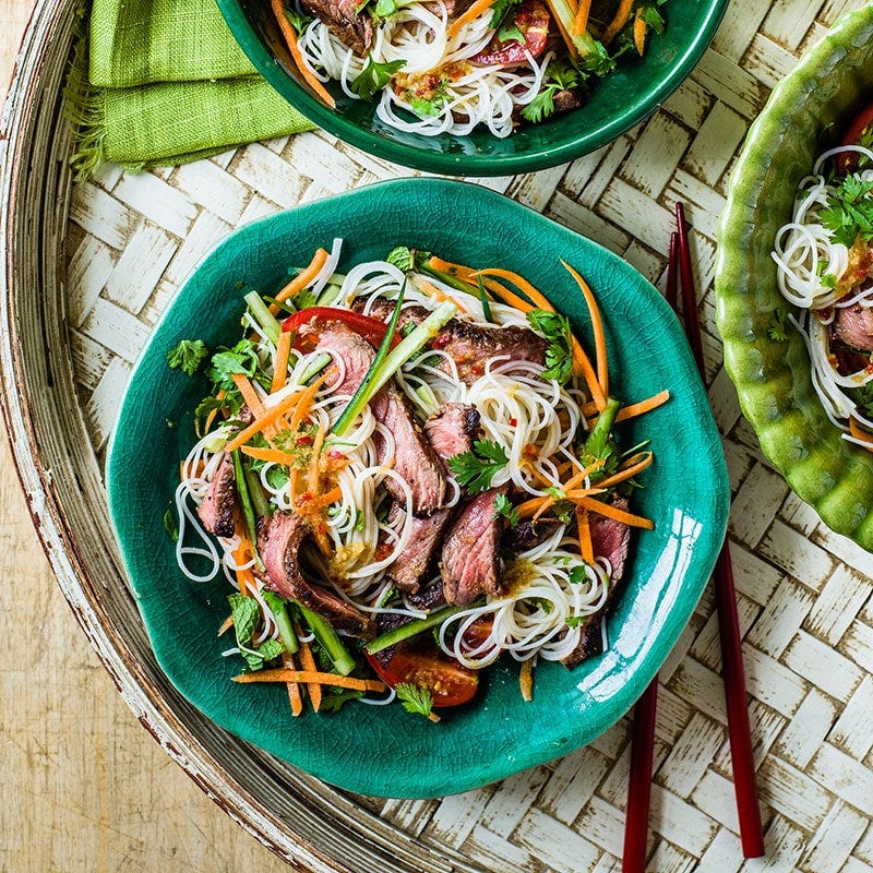 Vietnamese beef noodle salad