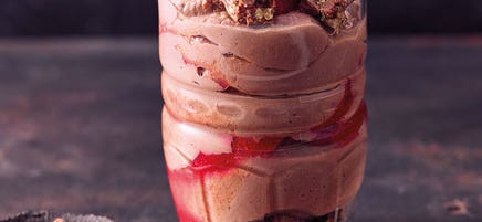 Schoko-Eiweiß-Trifle