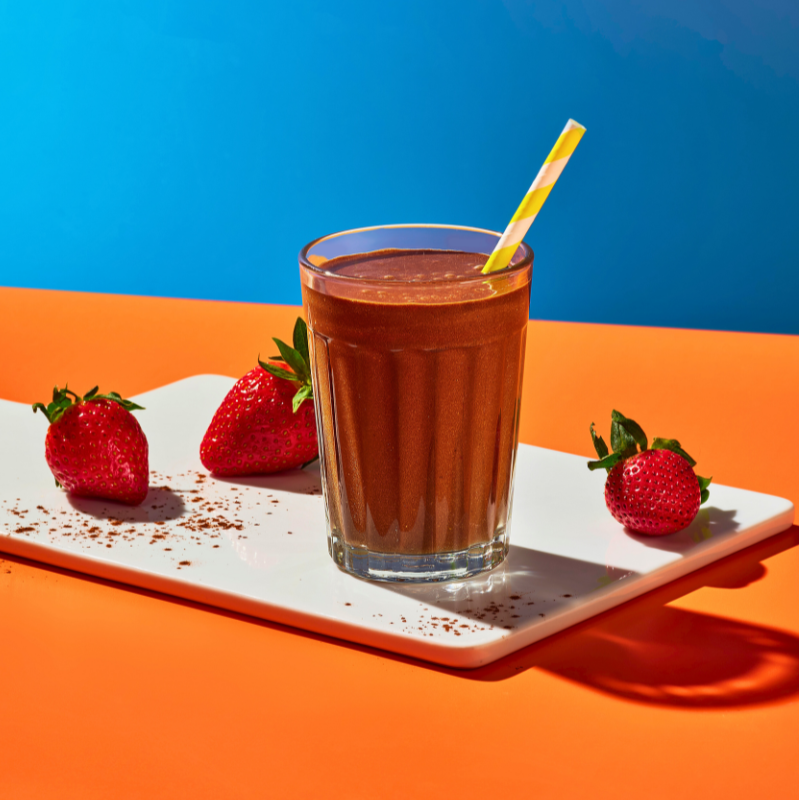 Photo of Chocolate-strawberry protein smoothie by WW