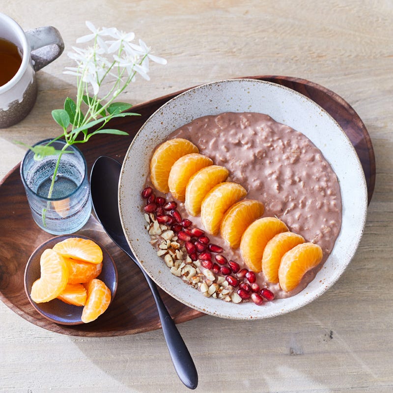 Schoko-Haselnuss-Porridge
