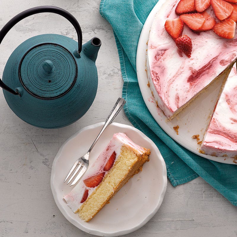 Erdbeer- Buttermilch-Torte