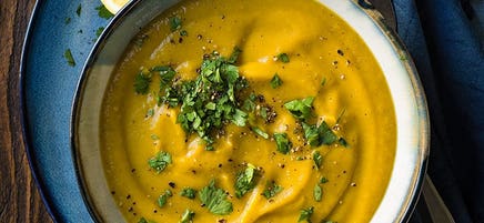 Curried parsnip and carrot soup