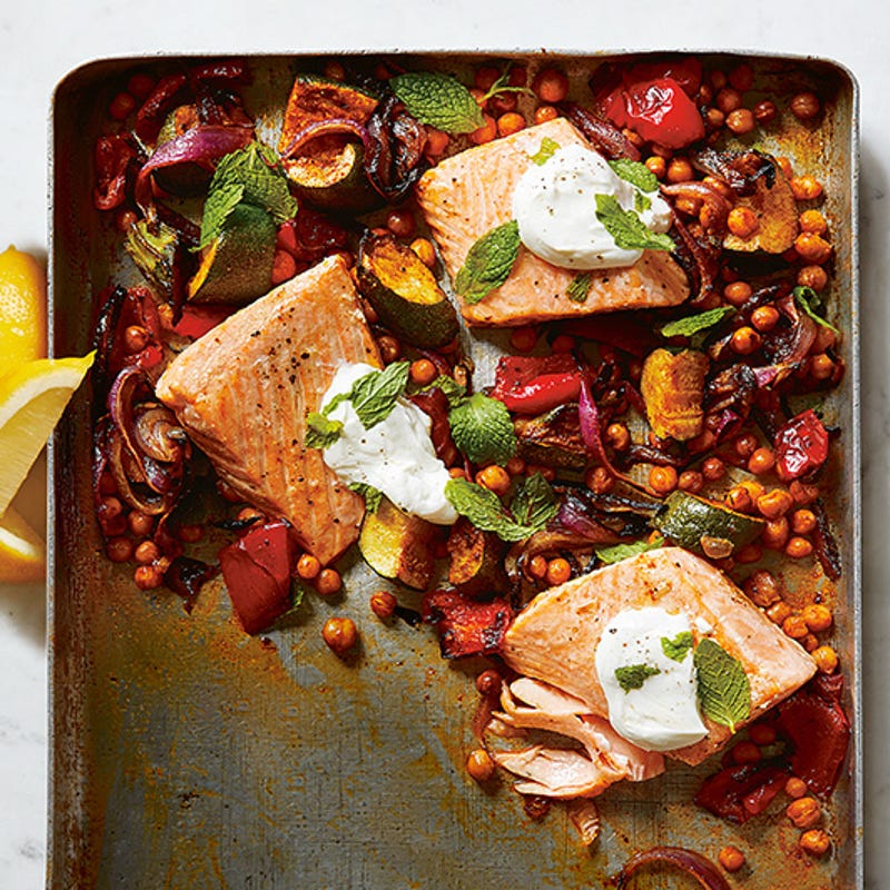 Photo of Roasted salmon with chickpeas by WW