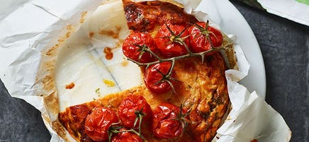 Roasted tomato quiche