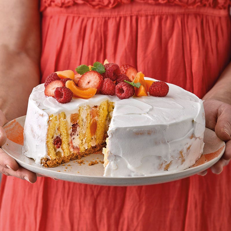 Obstsalat-Wickeltorte