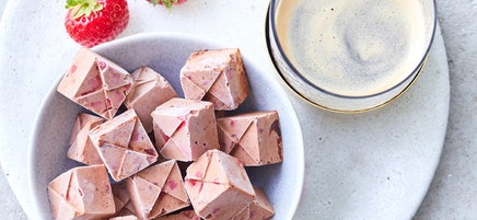 Erdbeer-Schoko-Eiswürfel