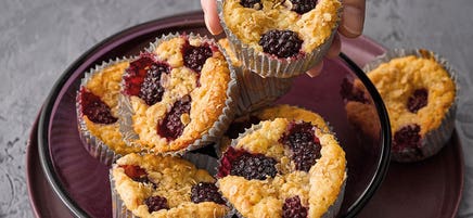 Vegane Brombeermuffins