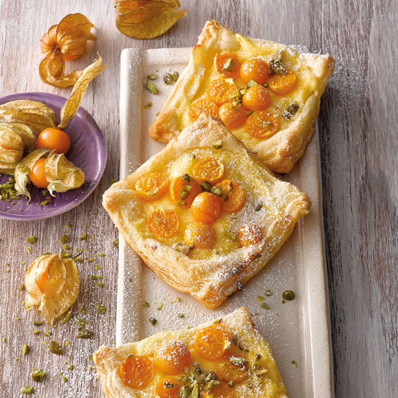 Pudding-Blätterteig-Schnitten