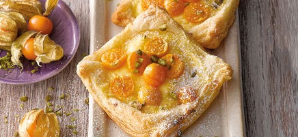 Pudding-Blätterteig-Schnitten