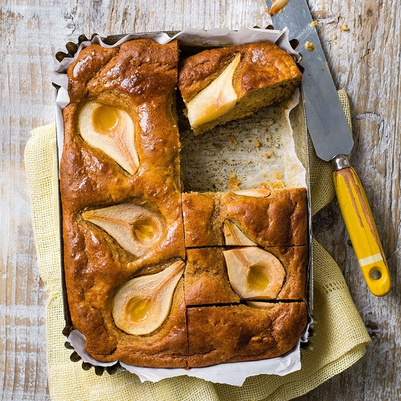 Pear & chai cake