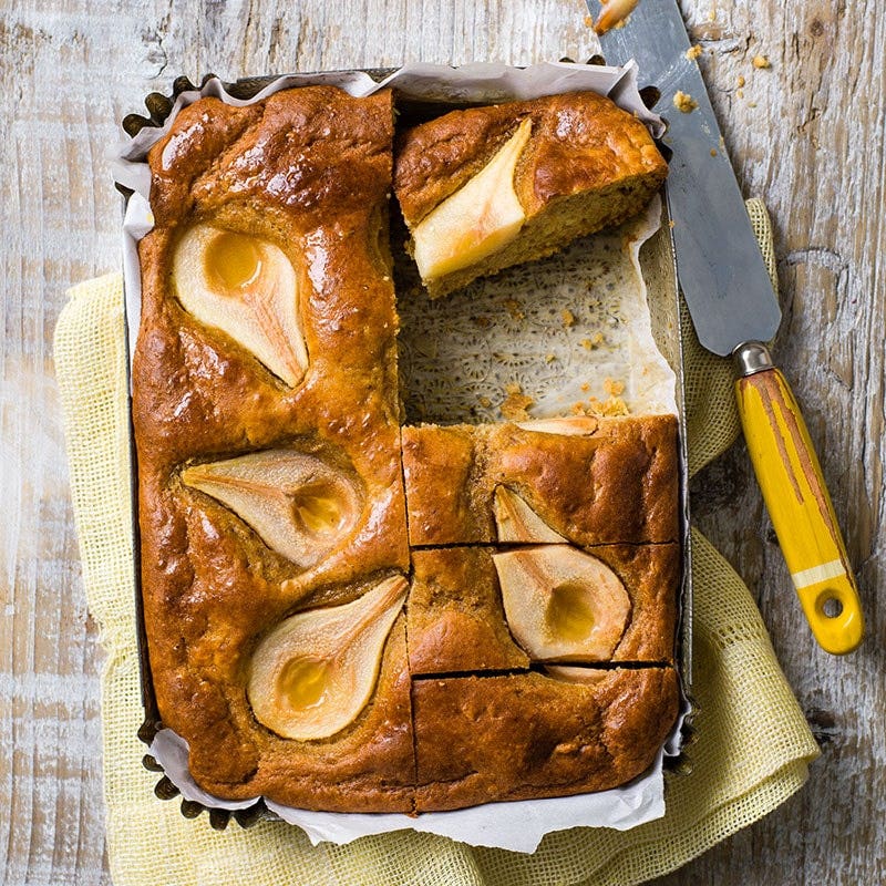Pear & chai cake