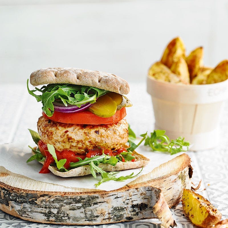 Spicy turkey burgers