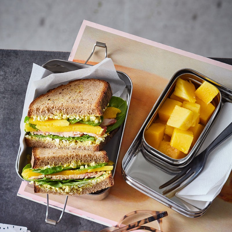 Stulle mit Kasseler und Mango