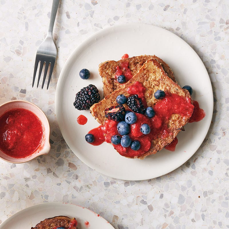 Photo of French toast with strawberry sauce by WW