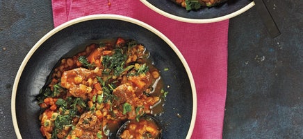 Hearty beef-barley stew