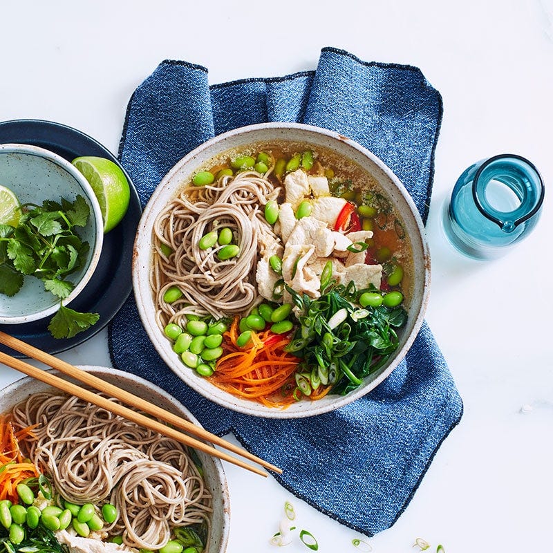 Chicken & vegetable noodle bowl