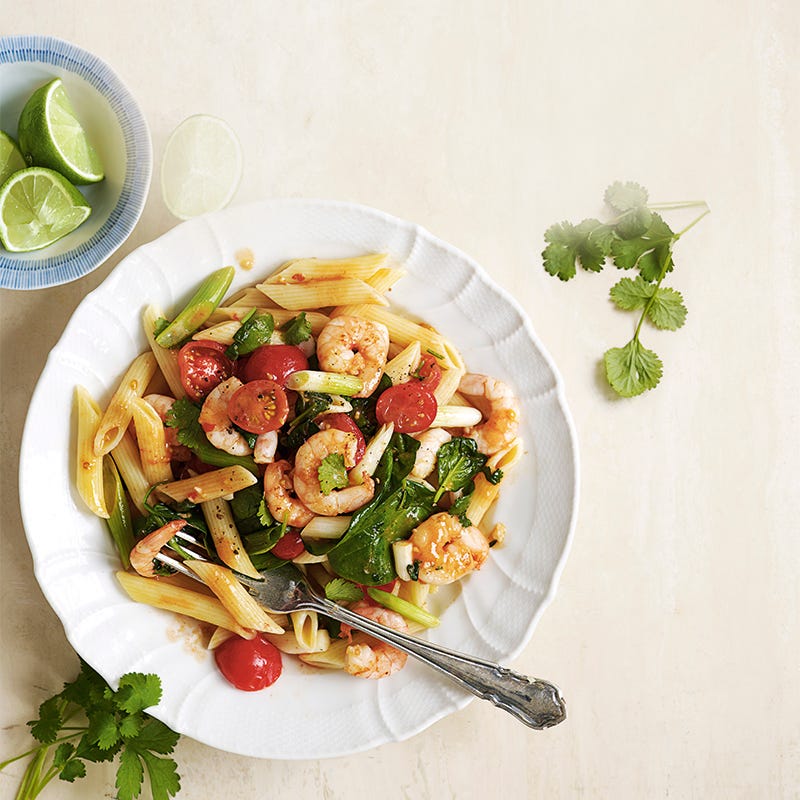Foto van Penne met garnalen door WW