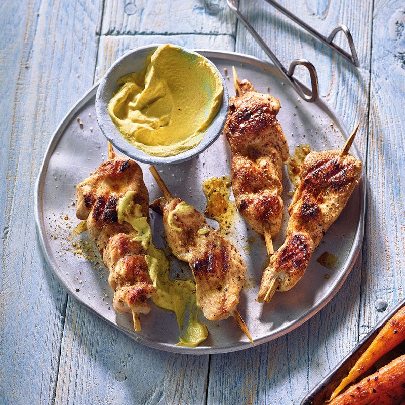 Hähnchensticks mit Currydip