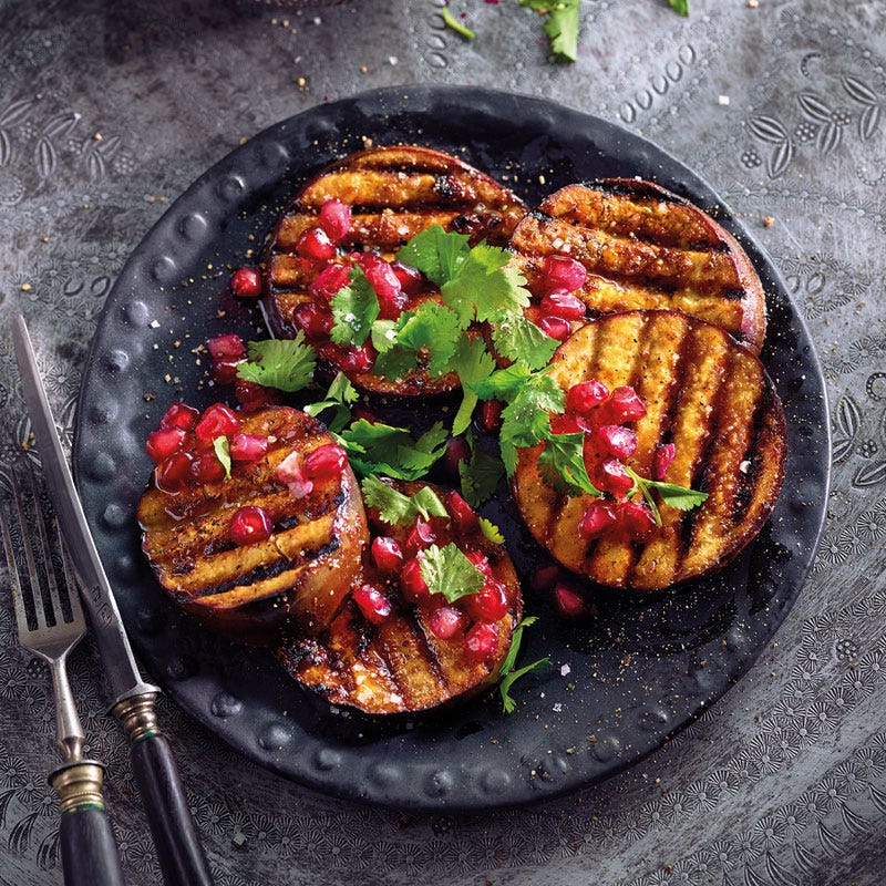 Orient-Auberginen mit Rosinenmarinade