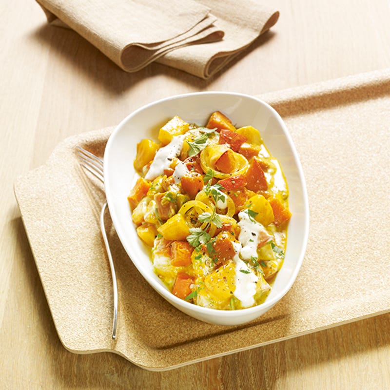 Foto van Aardappel-pompoencurry door WW