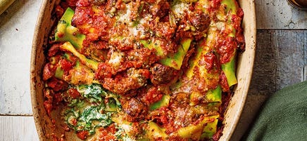 Blue cheese cannelloni