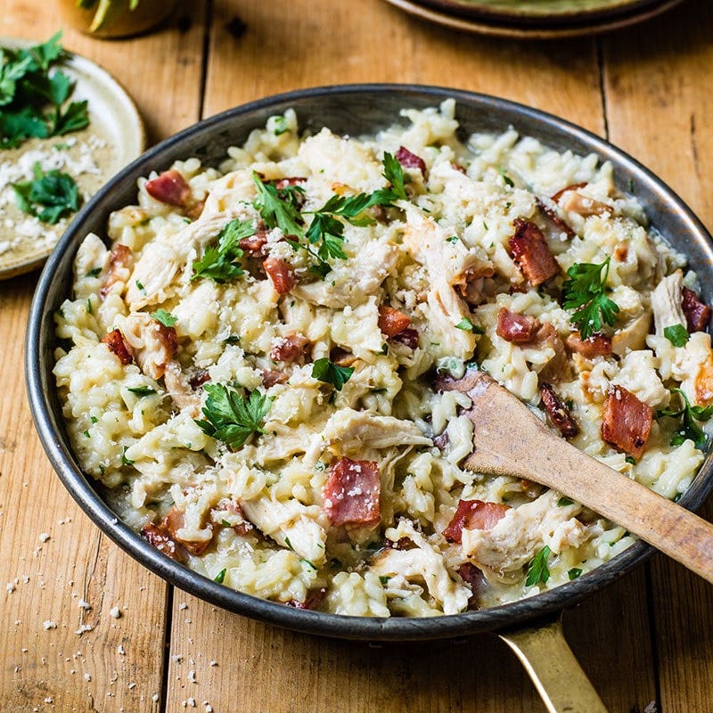 Chicken & bacon risotto