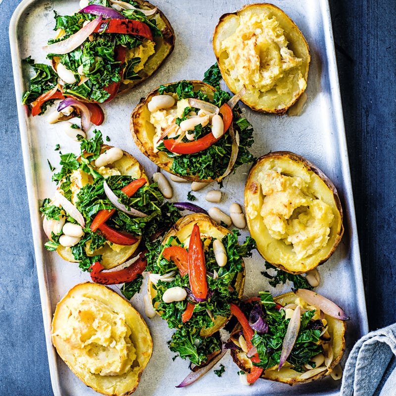Photo of Garlicky kale & bean stuffed potatoes by WW