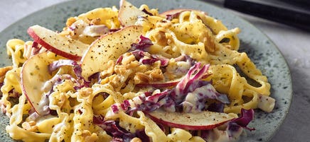 Gorgonzola-Pasta mit Birnen und Walnüssen
