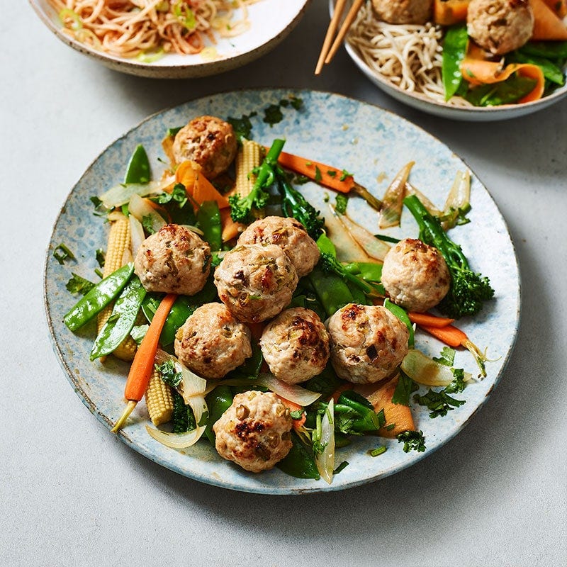 Asian turkey meatballs