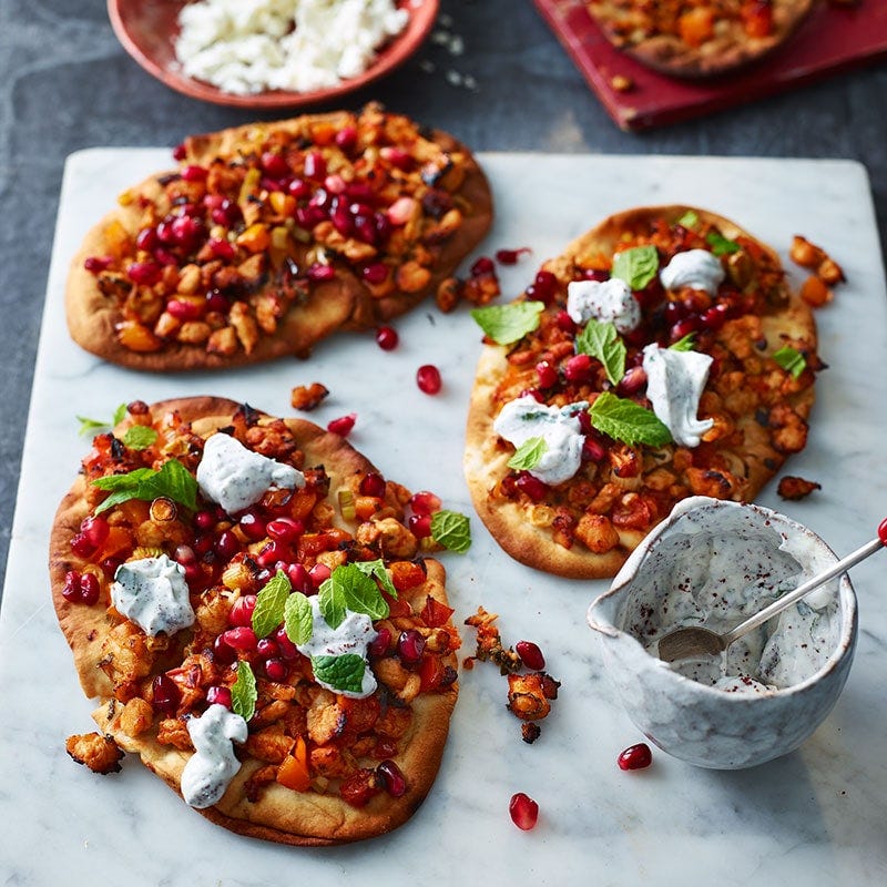 Turkish-style pizzas