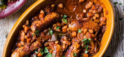 Beef and sausage cassoulet