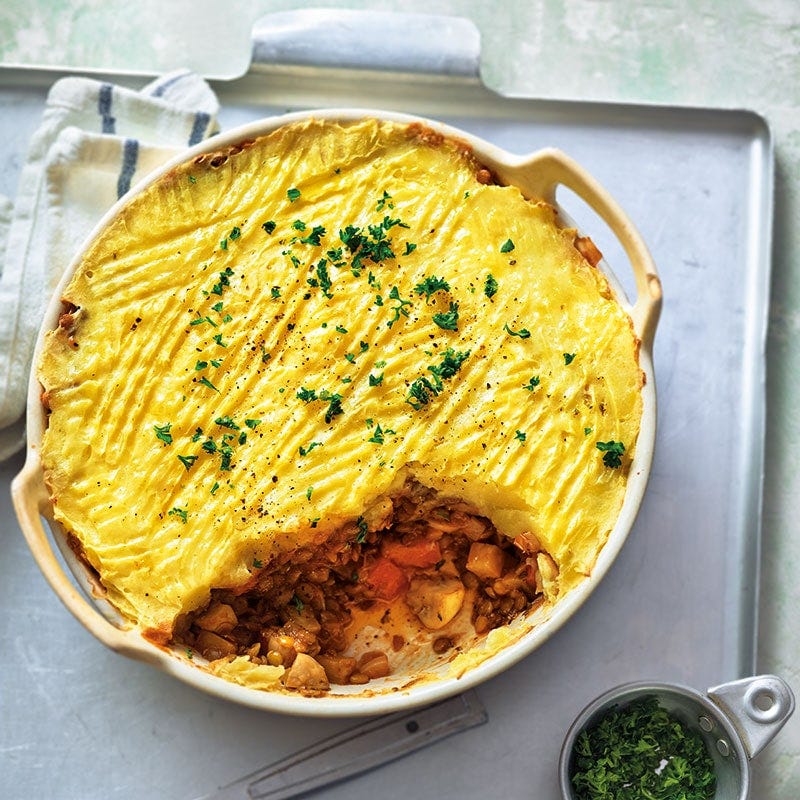 Shepherd’s pie with lentils