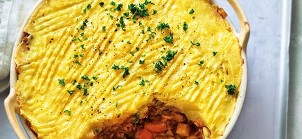 Shepherd's pie with lentils