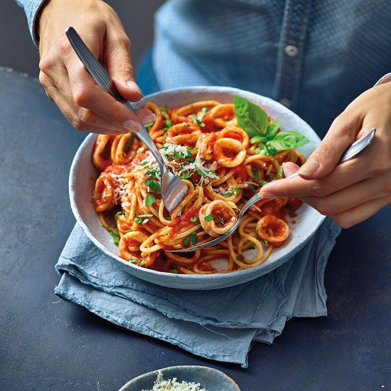 Spaghetti calamari