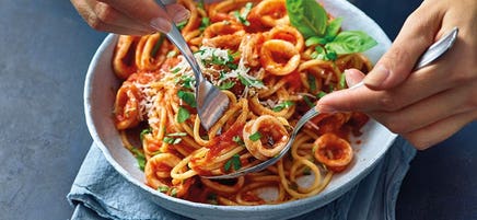 Spaghetti calamari