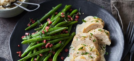 Zwiebel-Sahne-Hähnchen