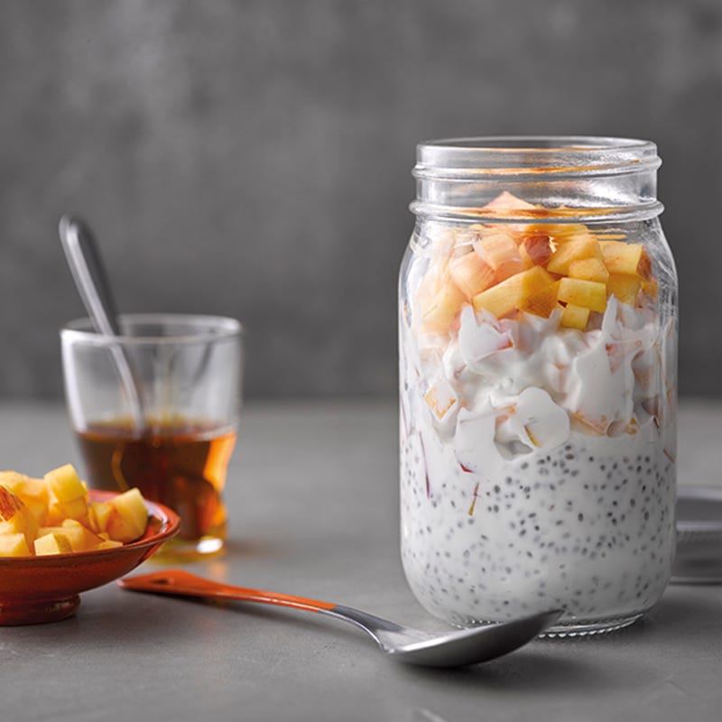 Foto van Limoen chia yoghurt met nectarine door WW
