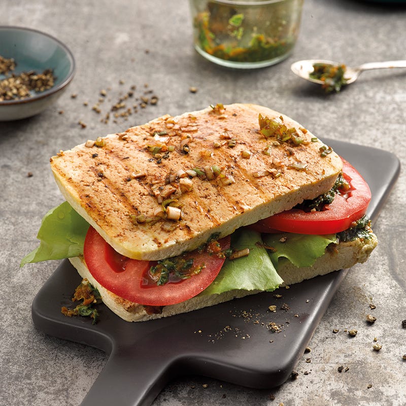 Foto van Tofusandwich met tomaten-kruidenpesto door WW